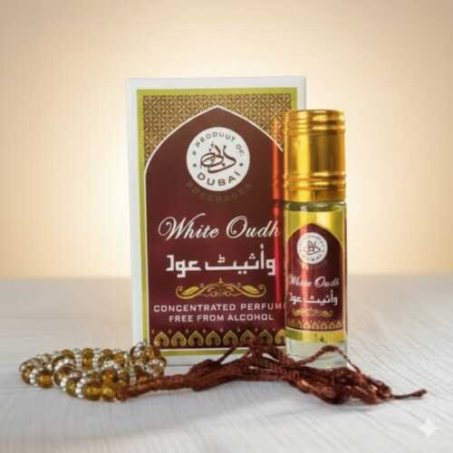White Oudh Attar With Free Tasbih (6ml)