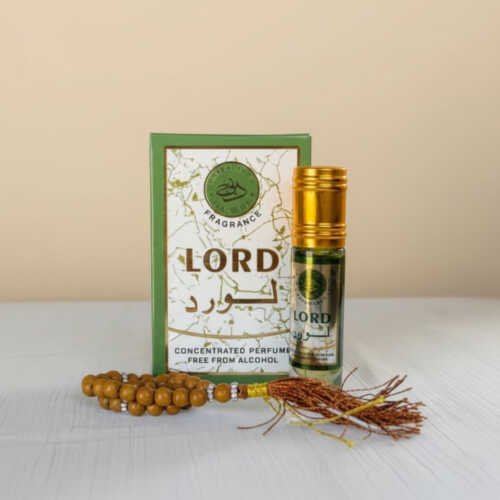 Lord Attar 6ml with Free Tasbeeh - Alcohol Free Fragrance.