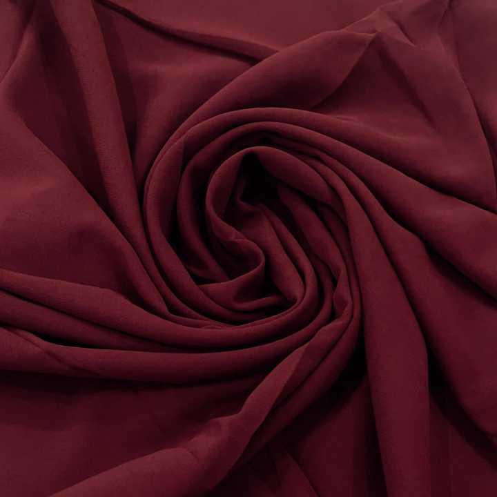 Chiffon Scarf Staller (Deep Maroon)