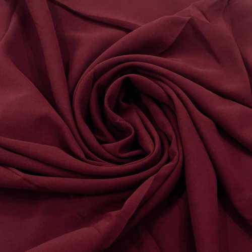 Chiffon Scarf Staller (Deep Maroon)