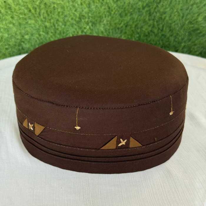 Dua Kufi Cap (Dark Brown)