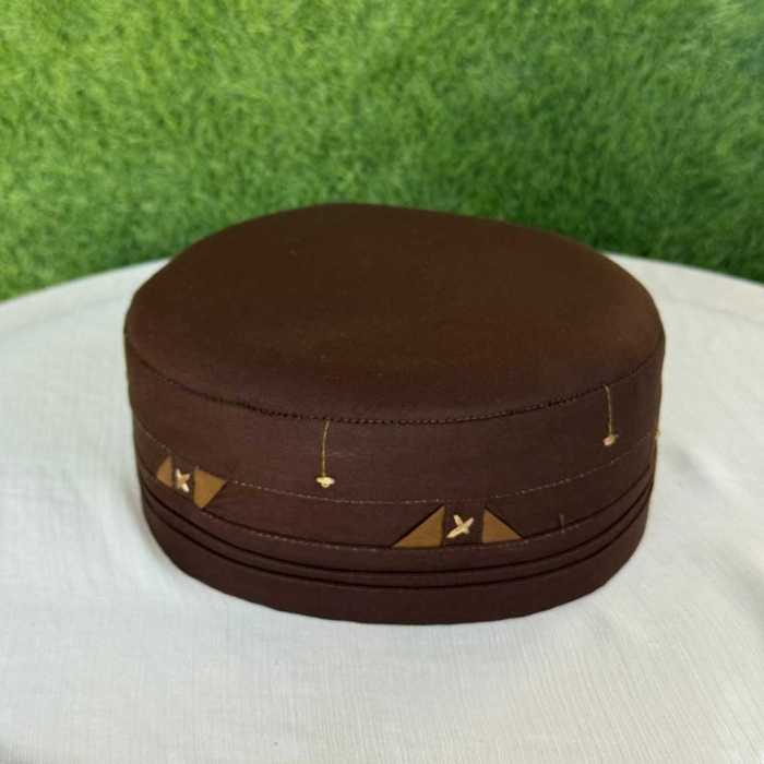 Dua Kufi Cap (Dark Brown)